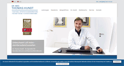Desktop Screenshot of drhundt.de